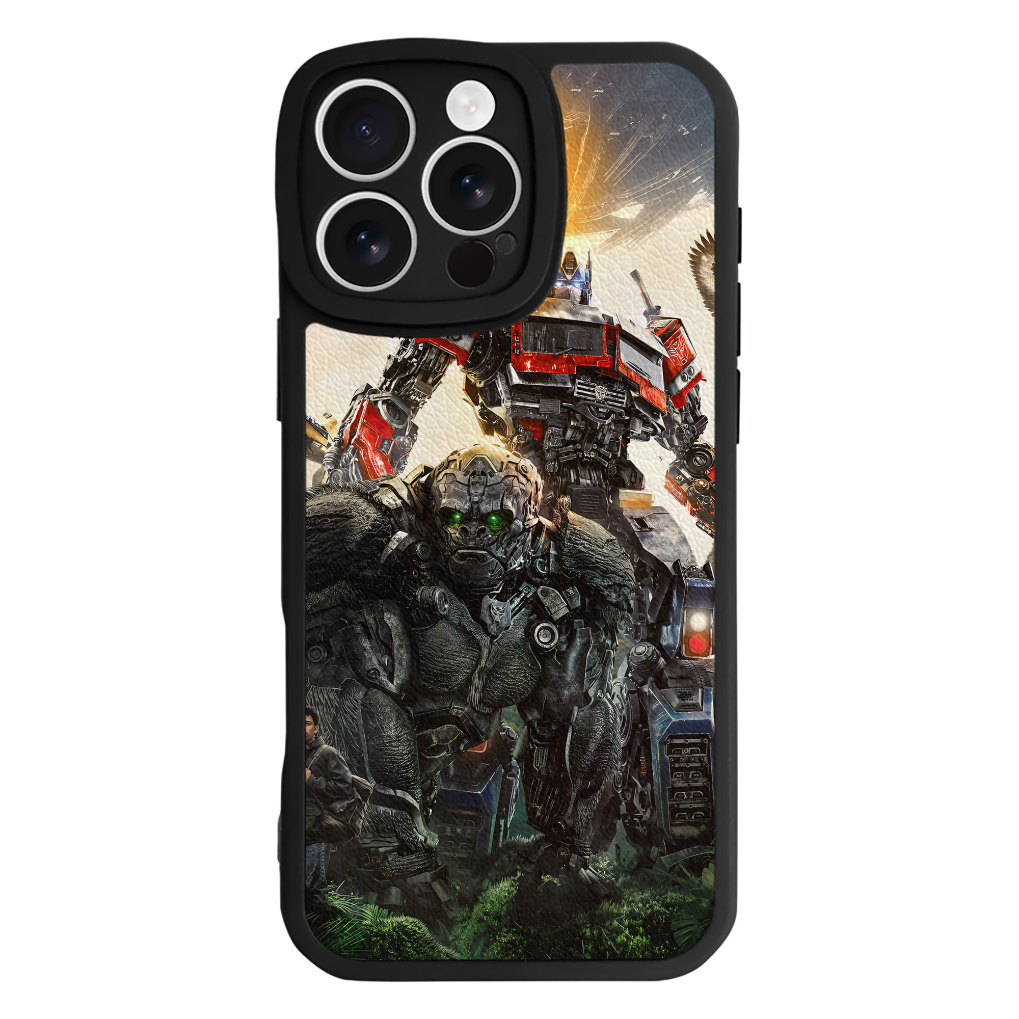 （画像用） Transformers トランスフォーマー 【iPhone 16シリーズ対応】シリコンスマホケース（レザー調） 材質：シリコン